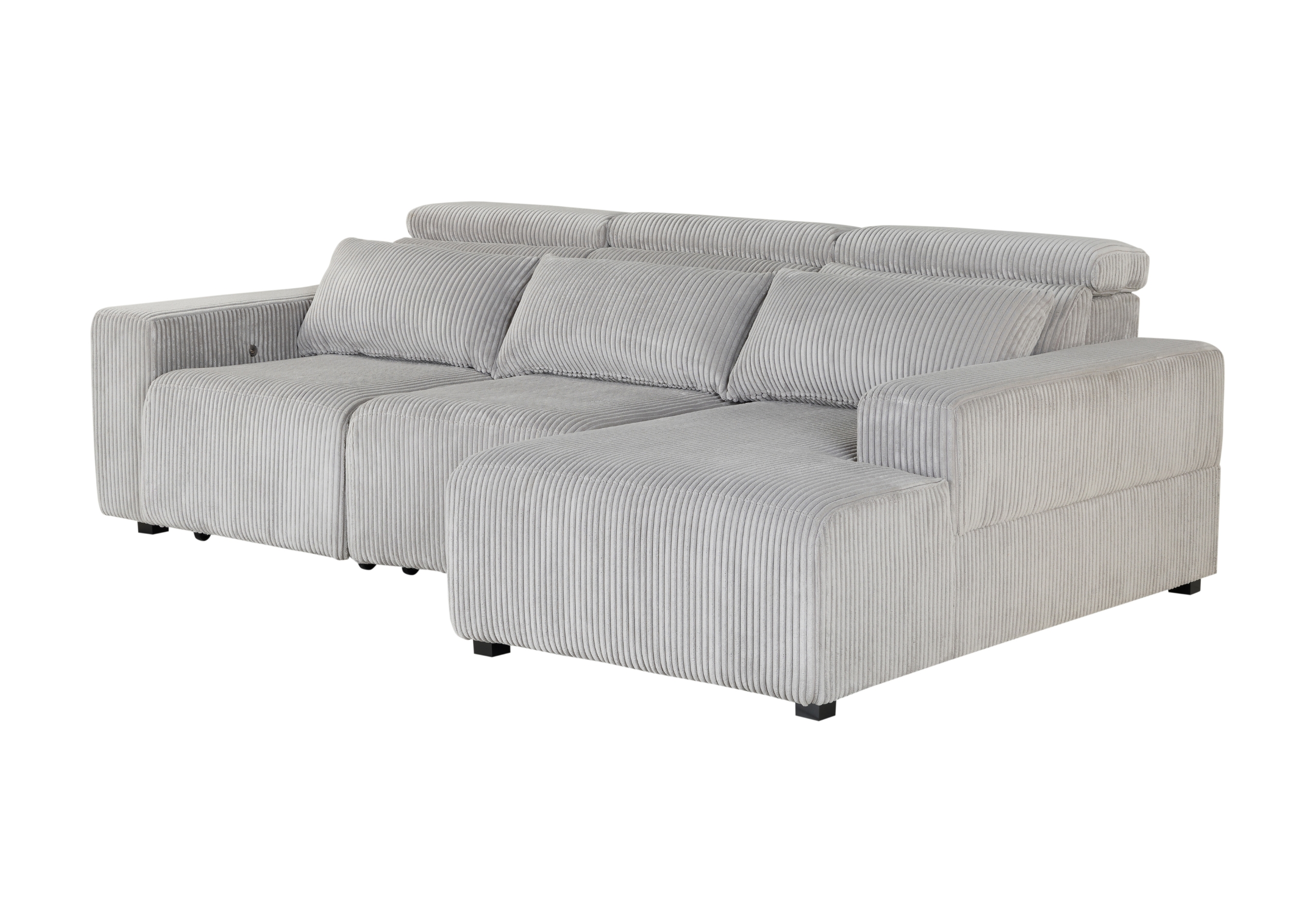 U5945 GREY POWER SECTIONAL