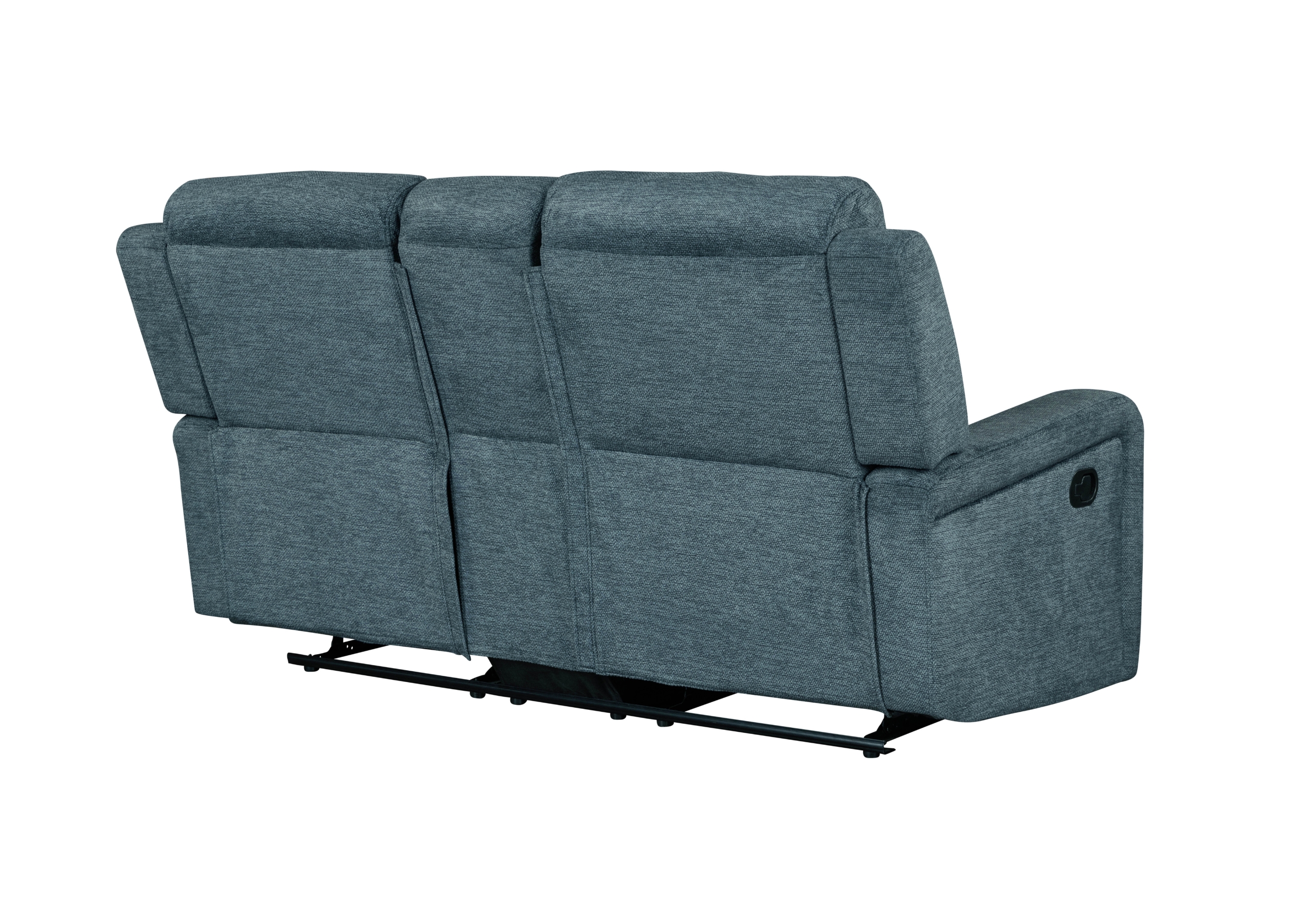 U6024 DARK GREY 9 CONSOLE RECLINING LOVESEAT