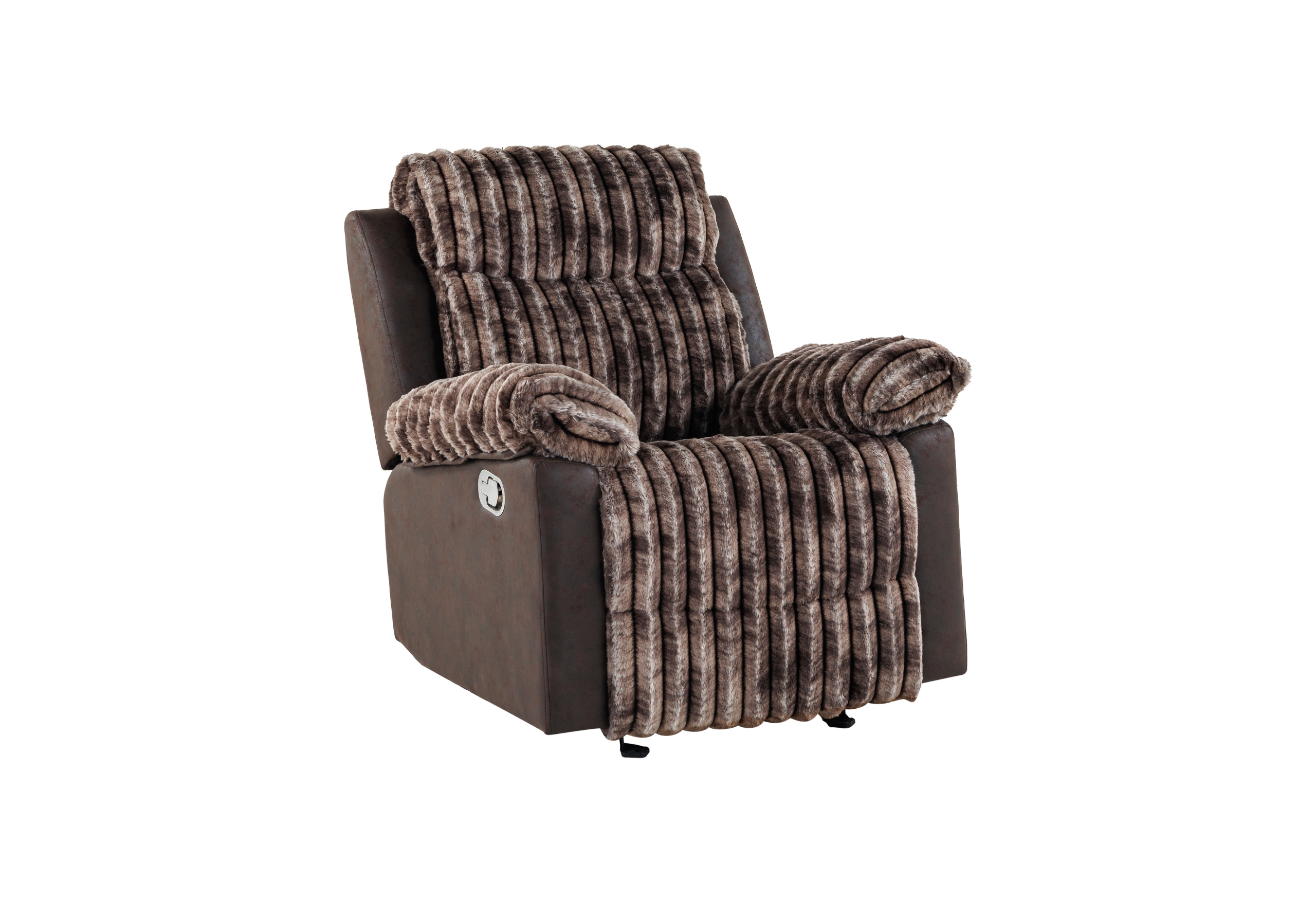 U6028 BROWN GLIDER RECLINER