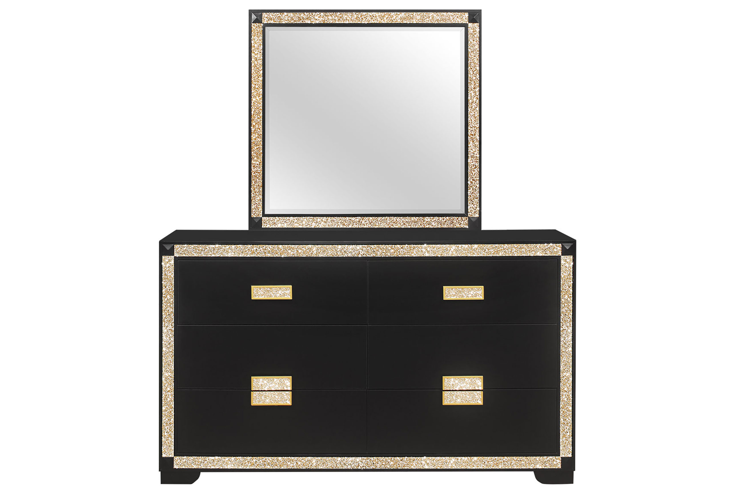 BLAKE BLACK/GOLD DRESSER