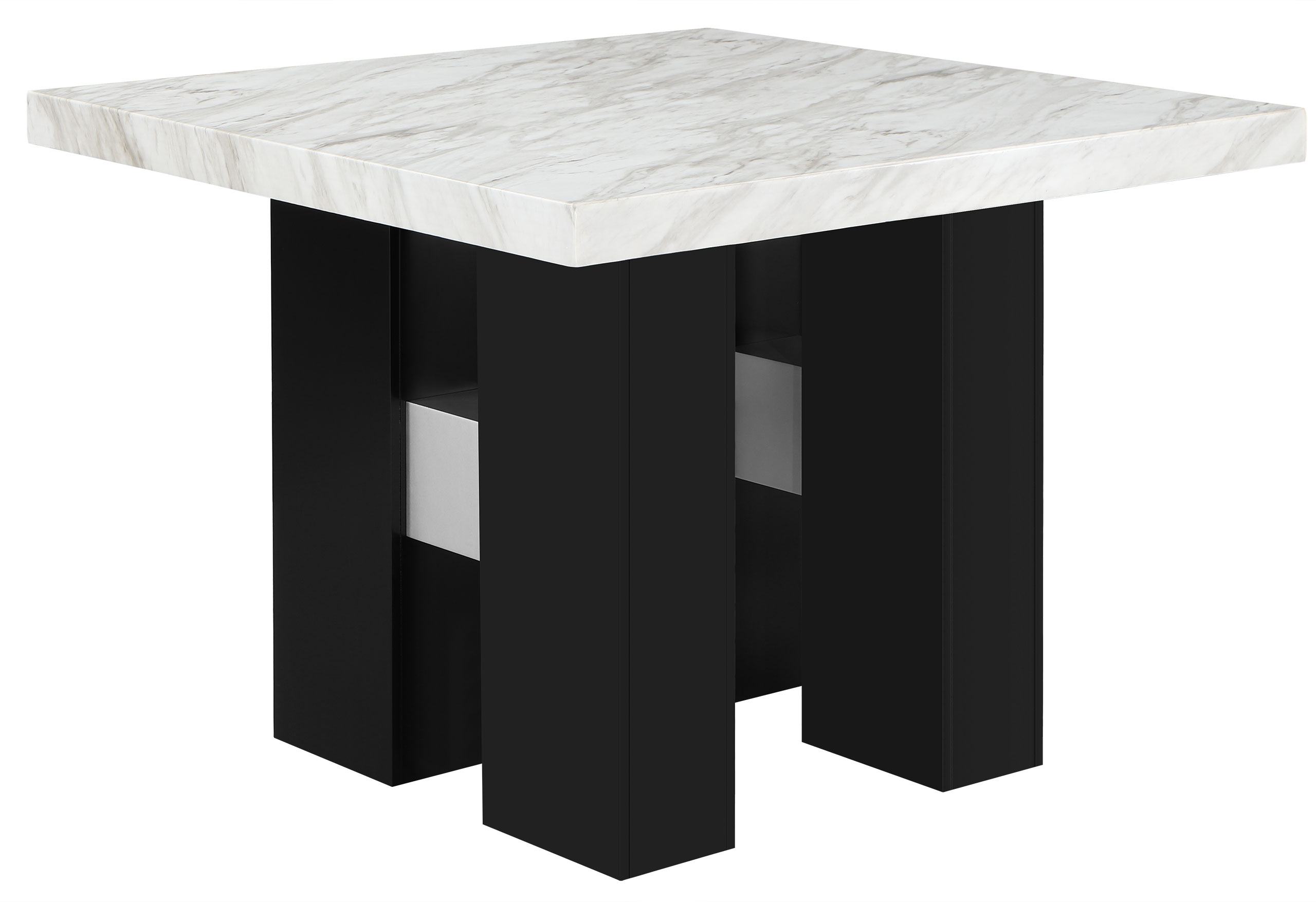 D04 WHITE BAR TABLE + D8685BS GREY