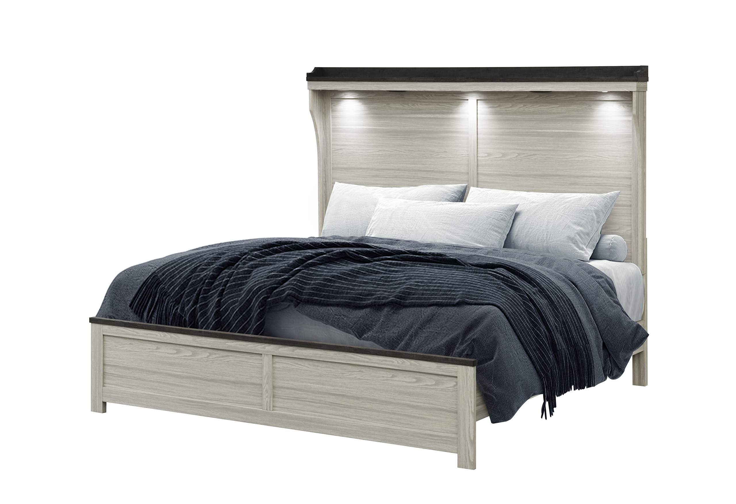 ASHLEY BROWN KING BED